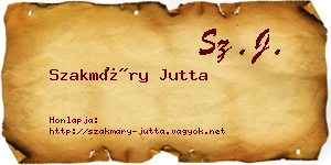 Szakmáry Jutta névjegykártya